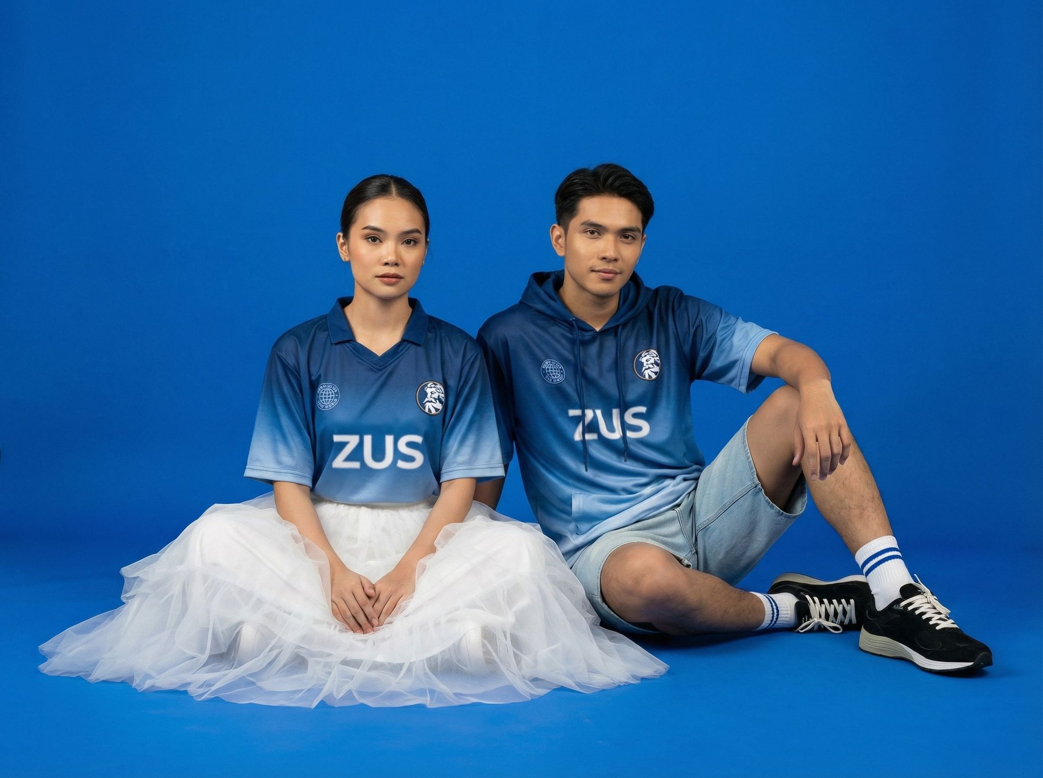 ZUS Editorial: Minimalist Blue Journey — shot 3 of 6