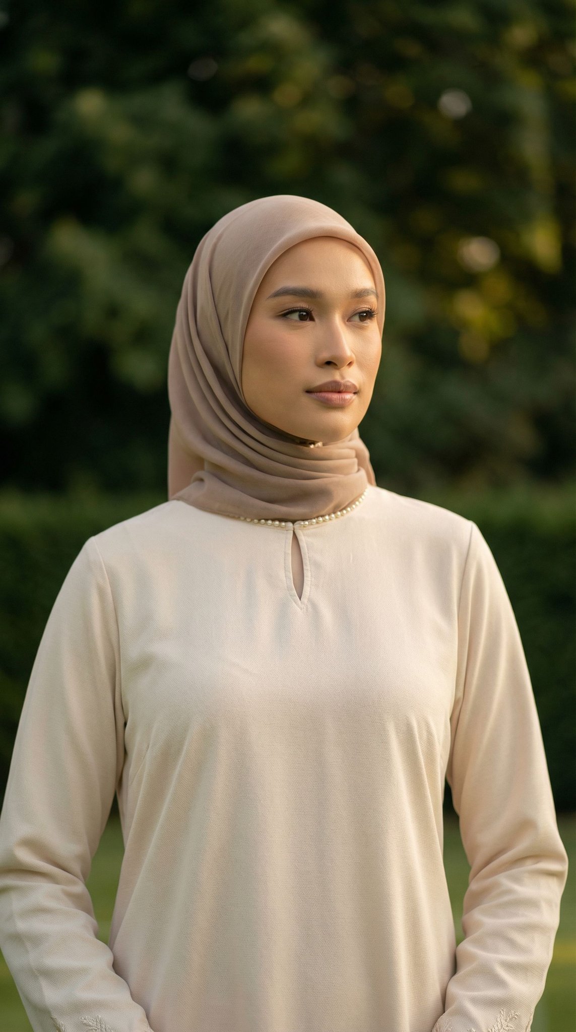 Regal Elegance: The Baju Kurung Cinematic Editorial — shot 3 of 6