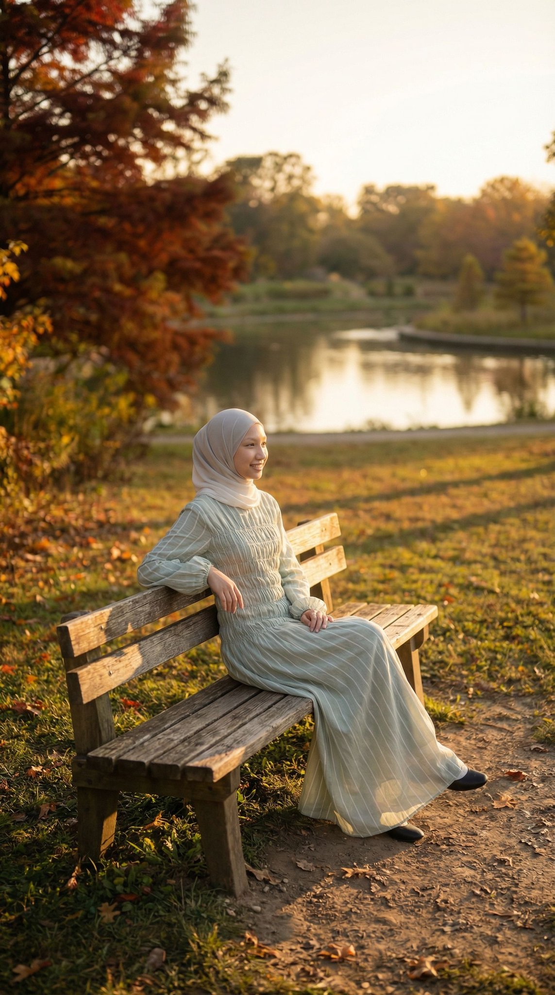 Sage Serenity: Cinematic Journey of the New Dress Blouse — shot 4 of 6