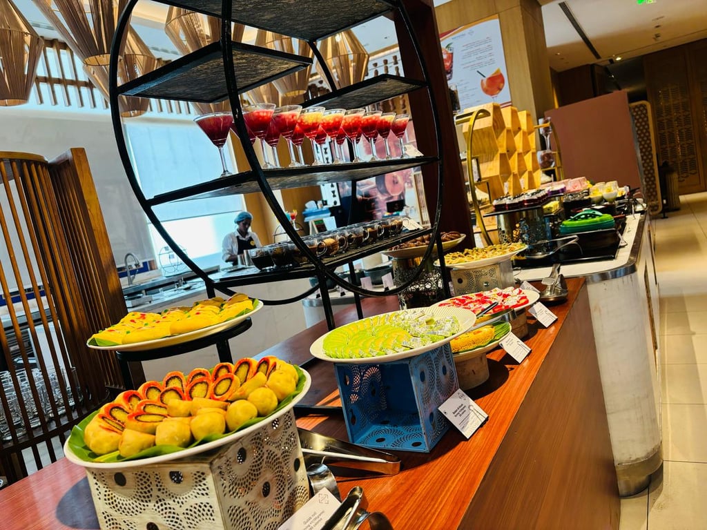 Buffet dishes at Novotel Hyderabad Airport in Hyderabad - BookMyBuffet