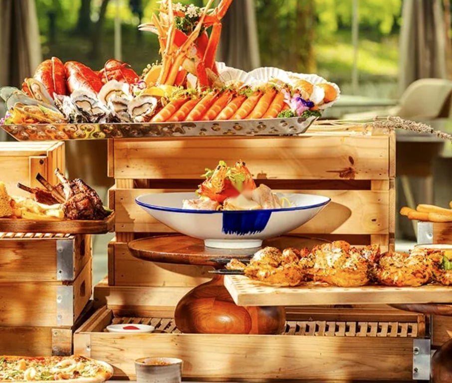 Buffet food spread at Sheraton Grand Pune - BookMyBuffet