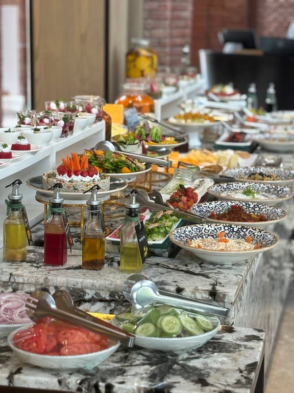 Buffet food spread at The Westin Sohna Resort and Spa - BookMyBuffet