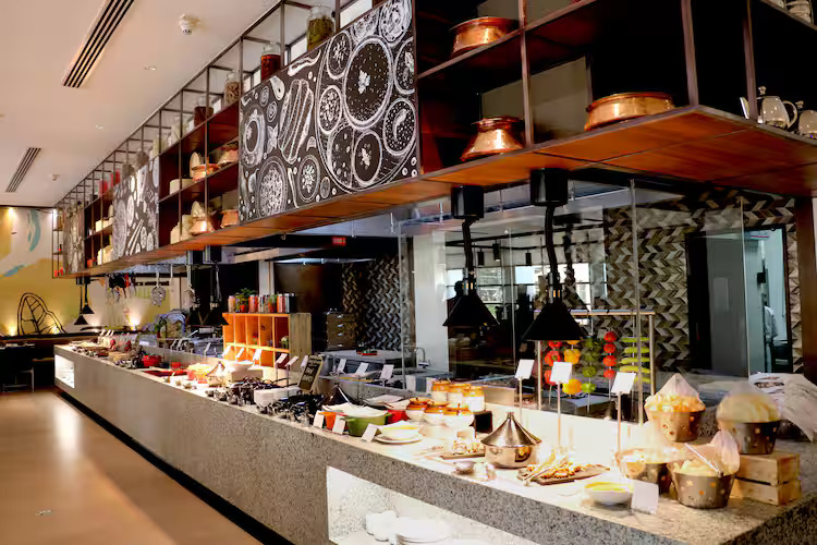 Buffet dishes at Novotel Hyderabad Convention Centre & HICC in Hyderabad - BookMyBuffet