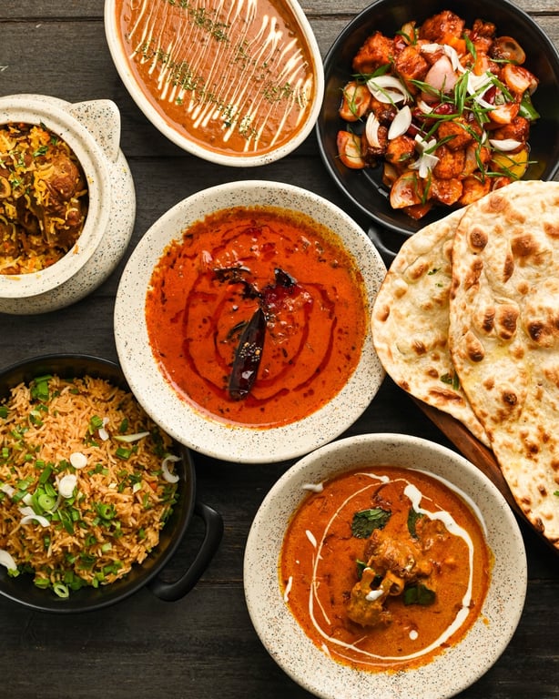 Buffet food spread at Novotel Aerocity - BookMyBuffet