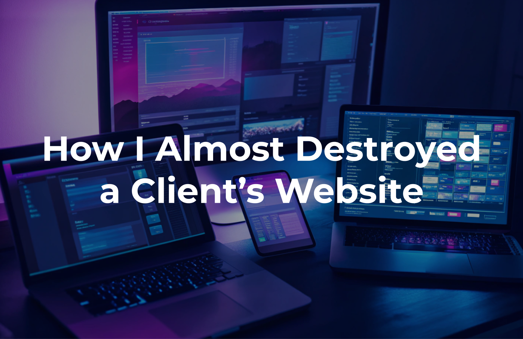 How I Almost Destroyed a Client’s Website (An Invaluable Lesson Learned)