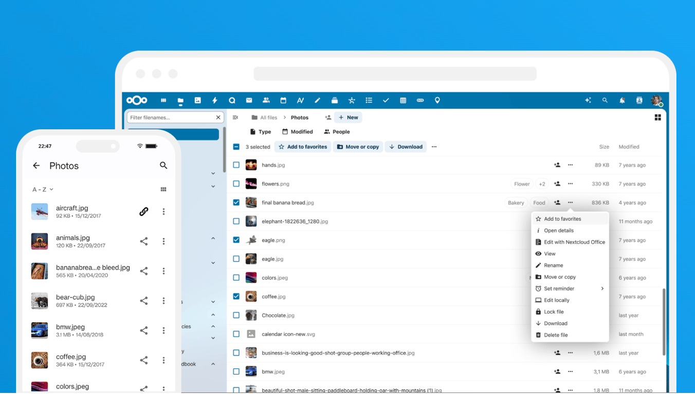 Nextcloud Screenshot