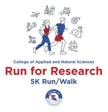 College of Applied & Natural Sciences: Run for Research logo