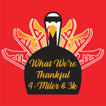 What We're Thankful 4-Miler logo