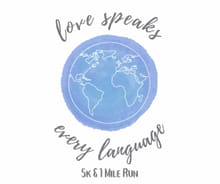 Love Speaks 5K & 1 Mile Fun Run logo