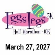 Eggs Legs Half Marathon, 10K, 5K logo