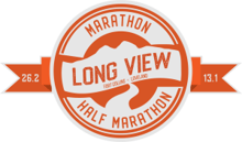 The Long View Marathon logo
