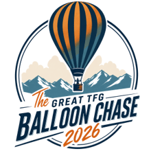 The Great TFG 5k Balloon Chase logo