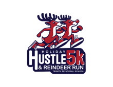 Holiday Hustle 5K and Kids 1K Reindeer Dash logo