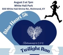 Redeeming Hope’s Blueheart Twilight Run 5K logo