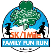 St. Patrick School 5K/1 Mile Family Fun Run Logo