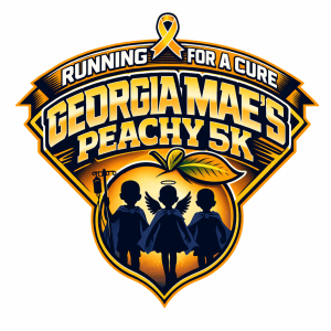 Running For A Cure: Georgia Mae's Peachy 5K Logo