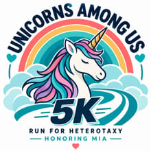 Unicorns Among Us 5k logo