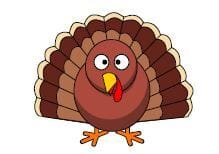 Grosvenor Gobble 5K Run/Walk in Jonesville, MI Logo