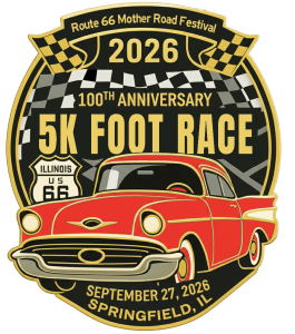 Route 66 Mother Road 5K Foot Race Logo
