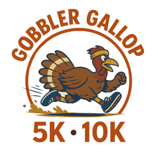 Gobbler Gallop (5K Run/Walk & 10K Run) Logo