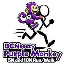22nd Beneeezy Purple Monkey Fun Run logo