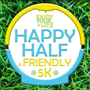Enjoy Your Life Happy Half Marathon & Friendly 5K Logo