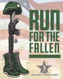 Run for the Fallen 10K-5K at Merced College logo