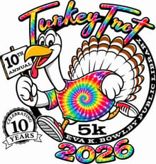 Eva K Bowlby Library 5K Turkey Trot logo