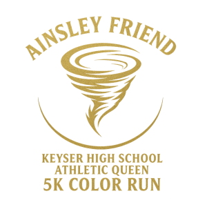 Ainsley's KHS Athletic Queen 5K Color Run Logo