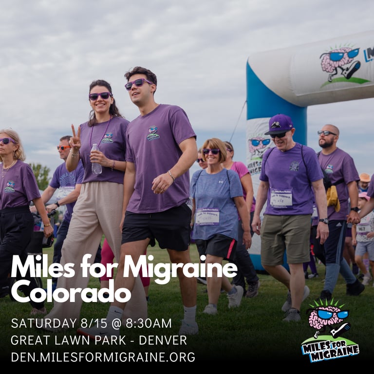 Miles for Migraine Colorado logo
