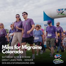 Miles for Migraine Colorado logo