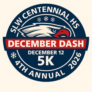 Centennial Athletics December Dash Logo