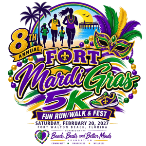 Fort Mardi Gras Fun 5k Run/Walk & Fest Logo