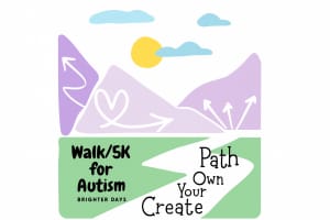 Brighter Days 5K/Walk For Autism Logo
