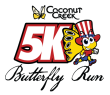 The City Of Coconut Creek 5K Butterfly Run logo