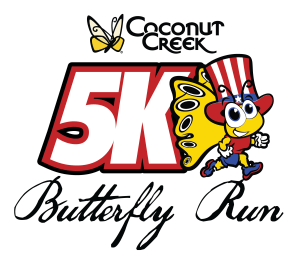 The City Of Coconut Creek 5K Butterfly Run Logo