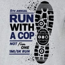 Wahoo First Responders 5th Annual – “Run with a Cop, Not from One”  1 mi walk/ 5k run logo