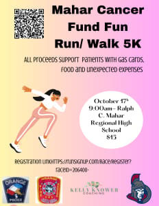 Mahar Cancer Fund Fun Run 5K Logo