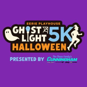 Eerie Playhouse Ghostlight Halloween 5K Presented by Cunningham Chrysler of Edinboro Logo