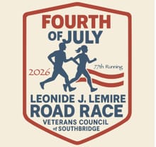 Annual Leonide J. Lemire 4th of July Road Race logo