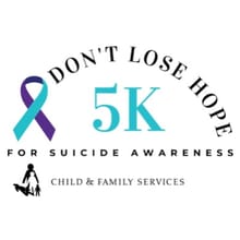 Don't Lose Hope: 5k for Suicide Awareness logo