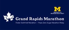 University of Michigan Health-West    Grand Rapids Marathon logo