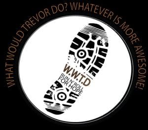 What Would Trevor Do Run N' Roll for Hope 5k Logo