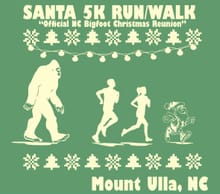 Santa's 5K Run/Walk - Official NC Bigfoot Christmas Reunion Presented by Global Contact Services logo