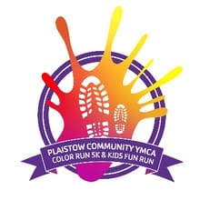 Plaistow Community YMCA Color Run 5K Road Race & Kids Fun Run logo