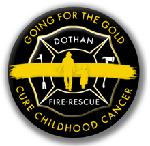 Dothan Firefighters Going for the Gold logo