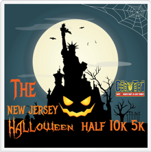 The NJ Halloween Half Marathon, 10K, and 5K logo