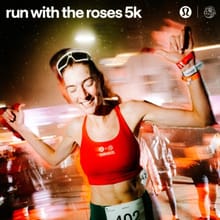 lululemon run with the roses 5k logo