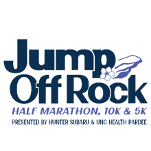 Jump Off Rock Half Marathon, 10k & 5k logo