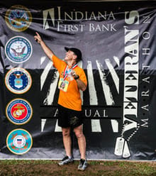 InFirst Bank Veteran's Marathon, Half Marathon, and Marathon Relay logo